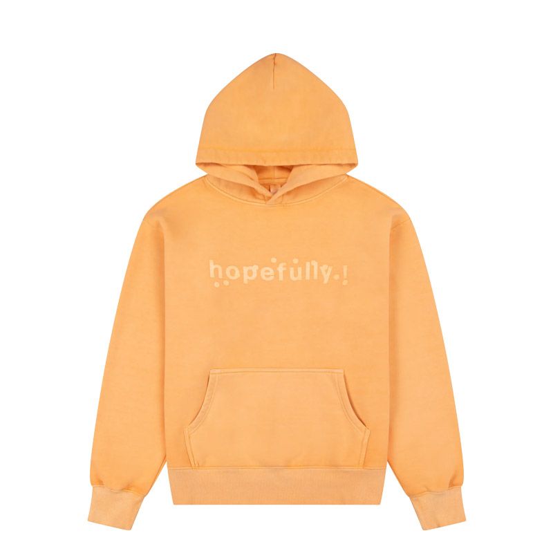 orange overdye hoodie